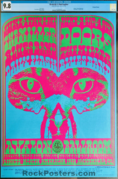 FD-64 - The Doors - Victor Moscoso - 1967 Poster - Avalon Ballroom - C