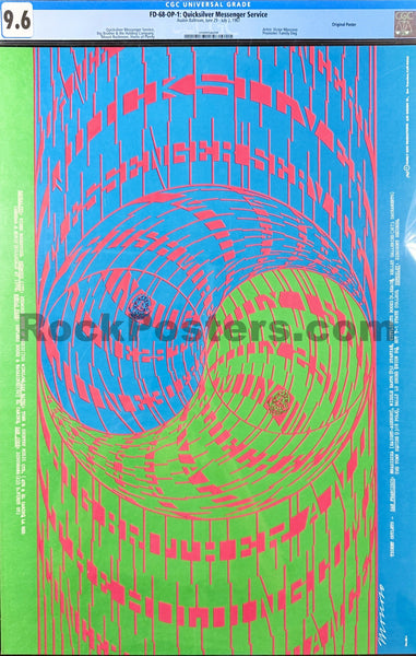 FD-68 - Quicksilver Messenger - Victor Moscoso - 1967 Poster