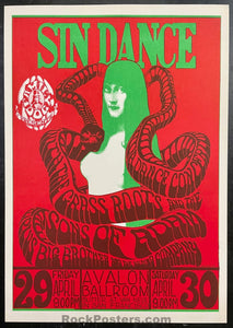 AUCTION - FD-6 - Big Brother/Grass Roots - Wes Wilson - 1966 Poster - Avalon Ballroom - Near Mint