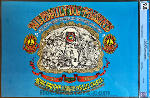 FD-79 - Janis Joplin & Big Brother - Rick Griffin - 1967 Poster - Family Dog Denver - CGC Graded 9.8