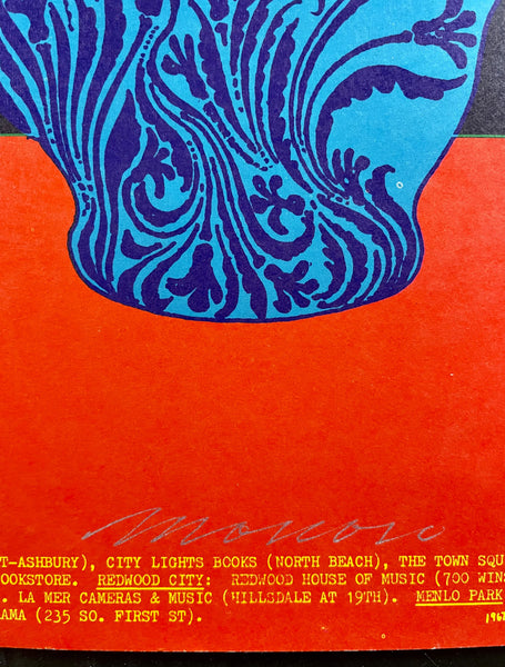 FD-86 - Blue Cheer - Moscoso Signed - 1967 Poster - Avalon Ballroom - Excellent