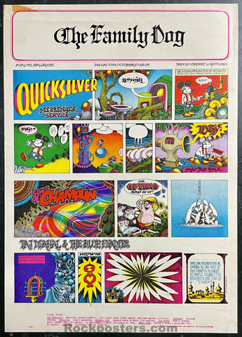 FD-89 - Quicksilver Messenger - Rick Griffin - 1967 Poster - Avalon Ballroom - Very Good