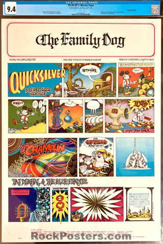 FD-89 - Quicksilver Messenger - Rick Griffin - Avalon Ballroom - 1967 Poster - CGC Graded 9.4