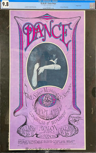 AUCTION - FD-96 - Quicksilver Messenger - Stanley Mouse Signed - 1967 Poster - Avalon Ballroom - CGC Graded 9.8