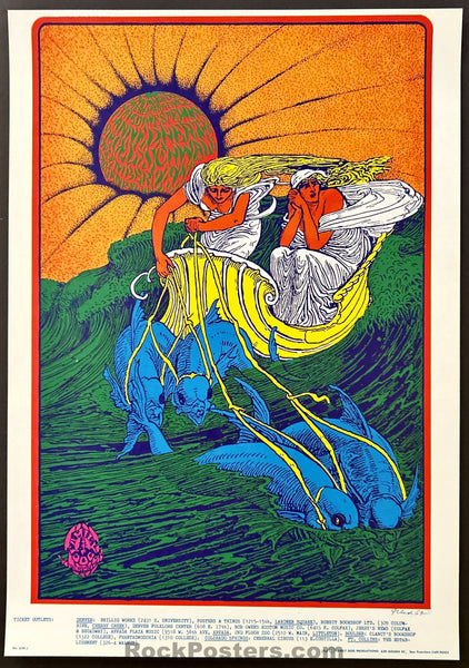 AUCTION - Blue Cheer/Canned Heat - Two Psychedelic Posters - FDD-10/FDD-14 - Bob Fried - Denver Dog - Mint
