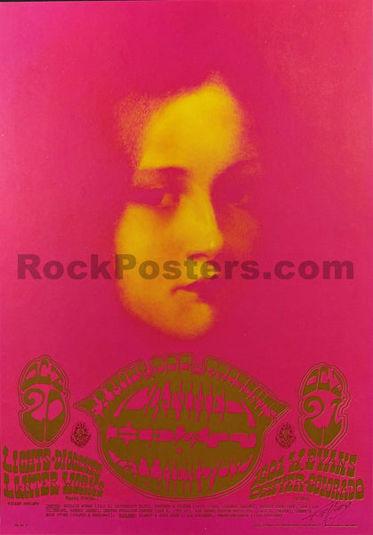 AUCTION - FDD-7 - Canned Heat - Alton Kelley Signed - 1967 Poster