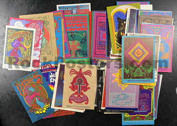 AUCTION - Family Dog - Complete Set of Postcards (120+) - Avalon Ballroom - Near Mint