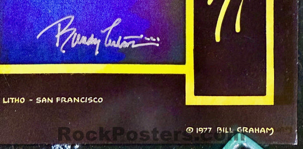 AUCTION - Fleetwood Mac - Randy Tuten Signed - 1977 Poster - Oakland Stadium - Near Mint Minus