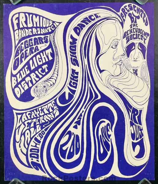 AUCTION - Psychedelic - Frumious Bandersnatch - 1967 Poster - Lafayette, CA - Excellent