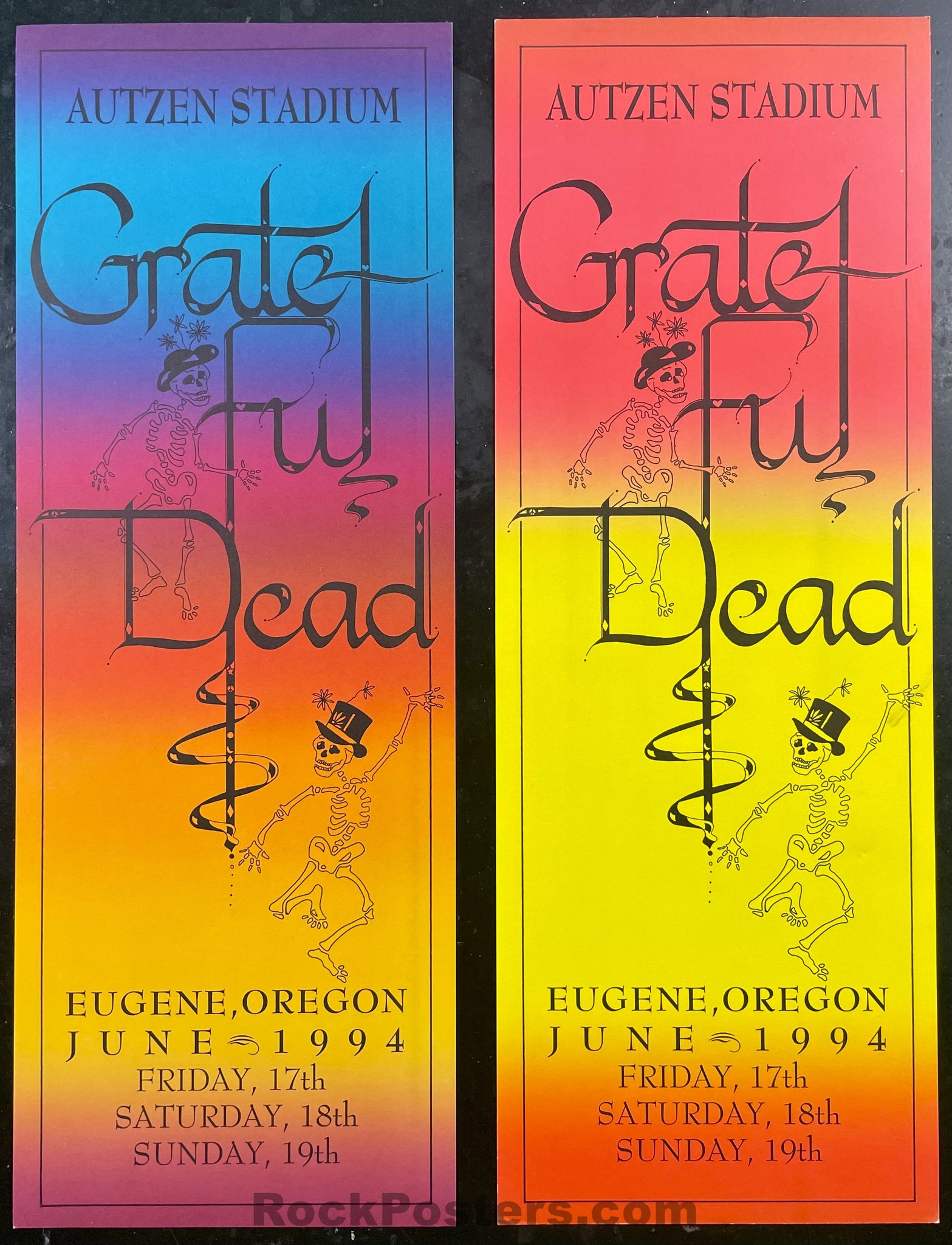 AUCTION -  Grateful Dead - 1997 Posters (2) - Eugene Oregon - Near Mint