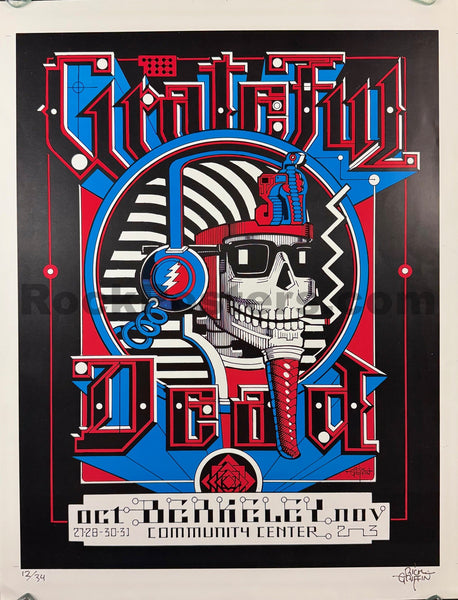 AUCTION - Grateful Dead - Rick Griffin Signed - 1984 A/P Poster - Berkeley - Near Mint Minus - SF Rock Posters & Collectibles