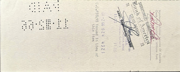 Grateful Dead - Phil Lesh & Bill Kreutzmann Signed - 1966 Check - Near Mint
