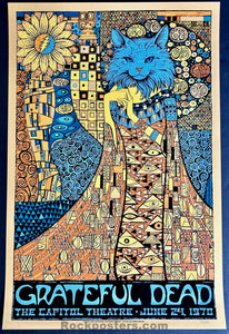 AUCTION - Grateful Dead - China Cat Sunflower '24 - Todd Slater - Stardream Gold Edition Poster - Mint