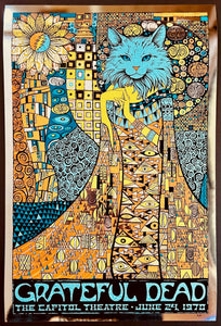 AUCTION - Grateful Dead - China Cat Sunflower '24 - Todd Slater - Silver Mirror Foil Poster - Artist Proof - Mint