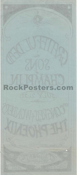 AUCTION - Grateful Dead - 1967 Handbill - Continental Ballroom - Excellent