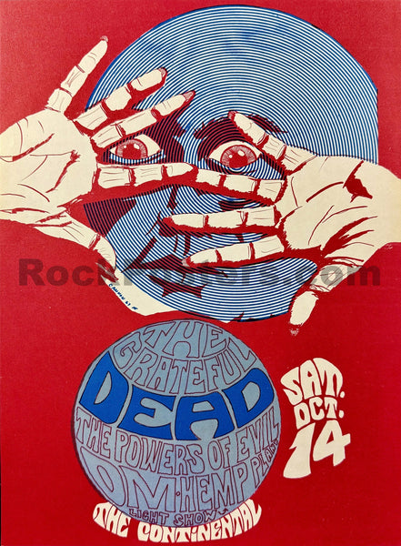 AUCTION - Grateful Dead - 1967 Poster - Continental Ballroom - Near Mint