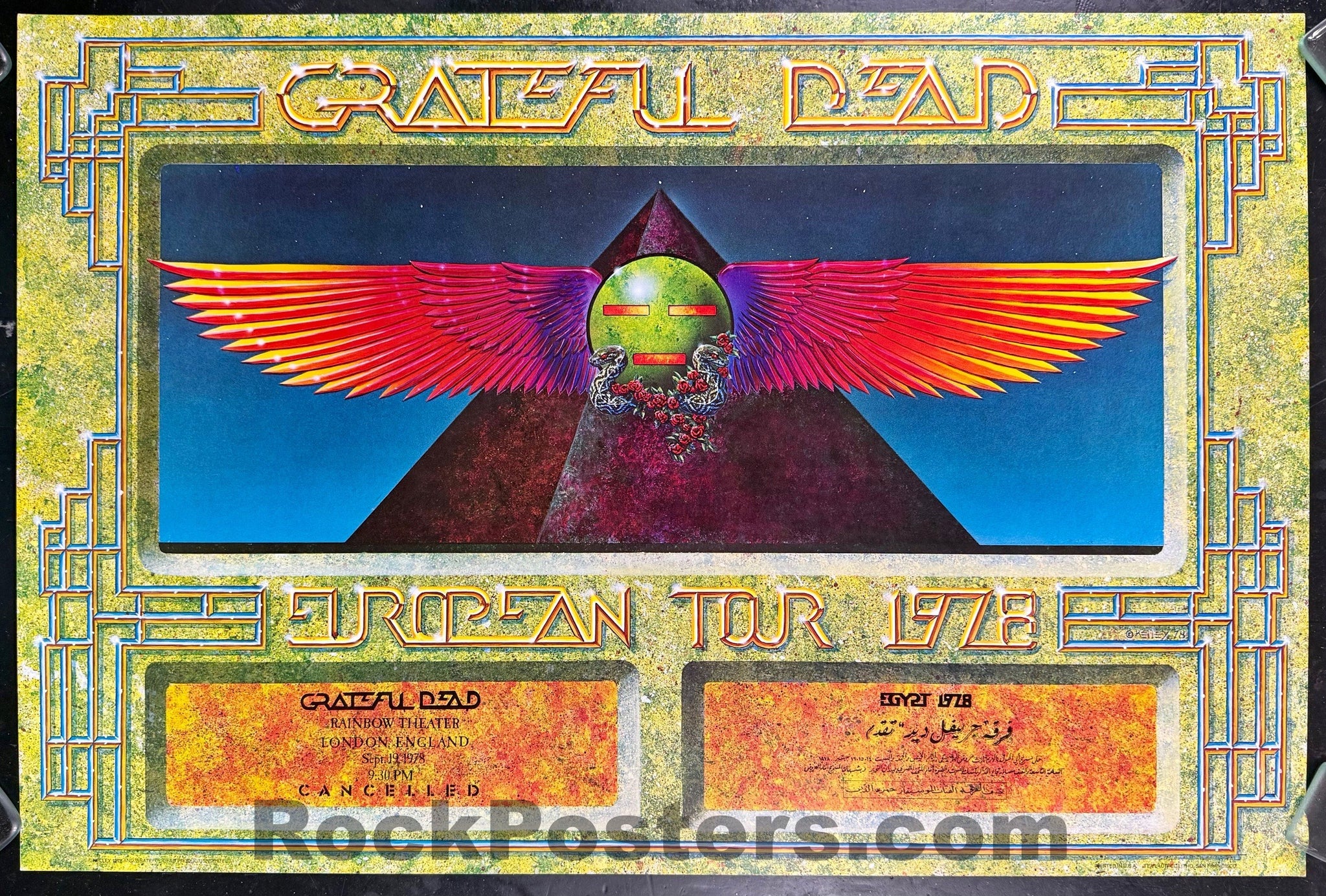 コレクション Grateful Dead 1981 European Tour Poster Grateful Dead 1981 European Tour Poster Stanley Mouse Tea Lautrec