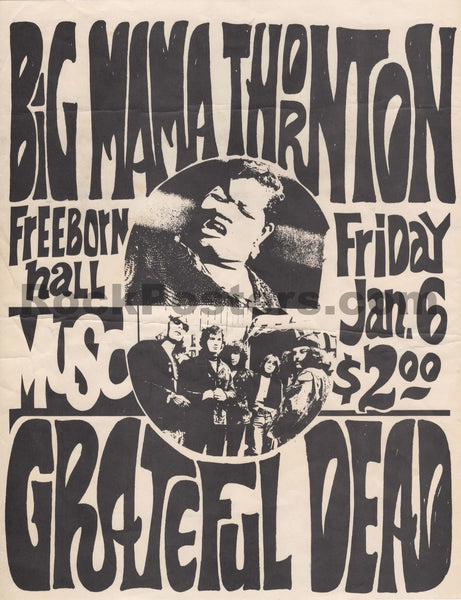 AUCTION - Grateful Dead - 1967 Handbill - Freeborn Hall UC Davis - Excellent