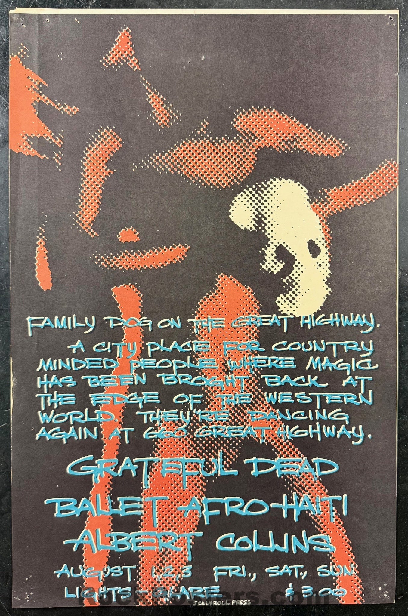 AUCTION - Grateful Dead - 1969 Poster - Family Dog Great Highway - Excellent