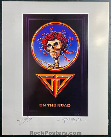 AUCTION - Grateful Dead - On The Road - Mouse Kelley Double Signed - 1997 Poster - Near Mint Minus