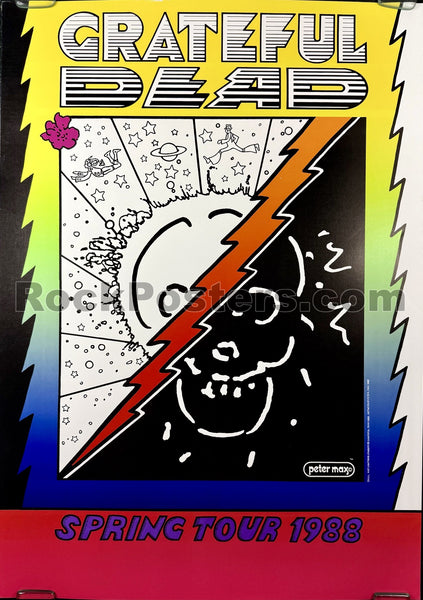 AUCTION - Grateful Dead - Peter Max - 1988 Spring Tour Poster - Near Mint