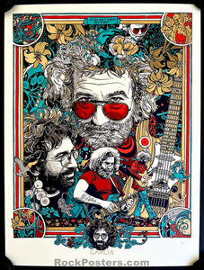 AUCTION - Jerry Garcia '24 - 1st Edition Poster - Tyler Stout - Mint