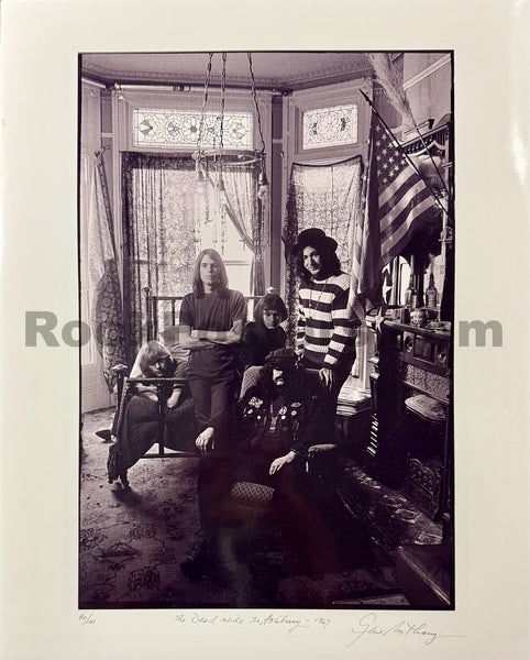 AUCTION - Grateful Dead - Inside 710 Ashbury - Gene Anthony Signed - Photograph - Mint