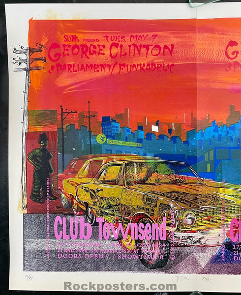 AUCTION - Funk - George Clinton P-funk -  Paired Numbered Silkscreen - 2002 Posters  - Near Mint