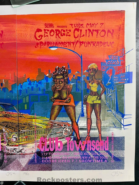 AUCTION - Funk - George Clinton P-funk -  Paired Numbered Silkscreen - 2002 Posters  - Near Mint