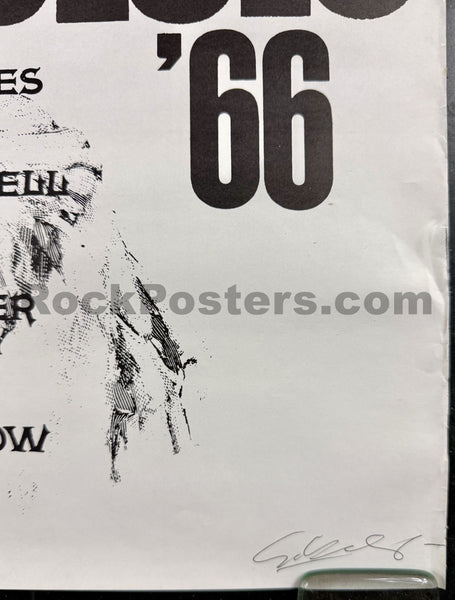AUCTION - Blues & Folk Festival - Gunther Kieser Signed - German 1966  Movie Poster - Excellent