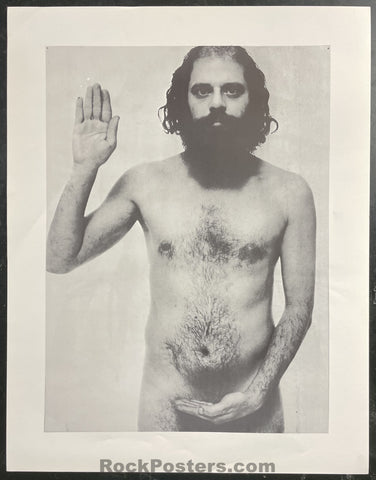 AUCTION - Beat Poet - Allen Ginsberg - Head Shop Poster - Circa Late 1960s - Excellent