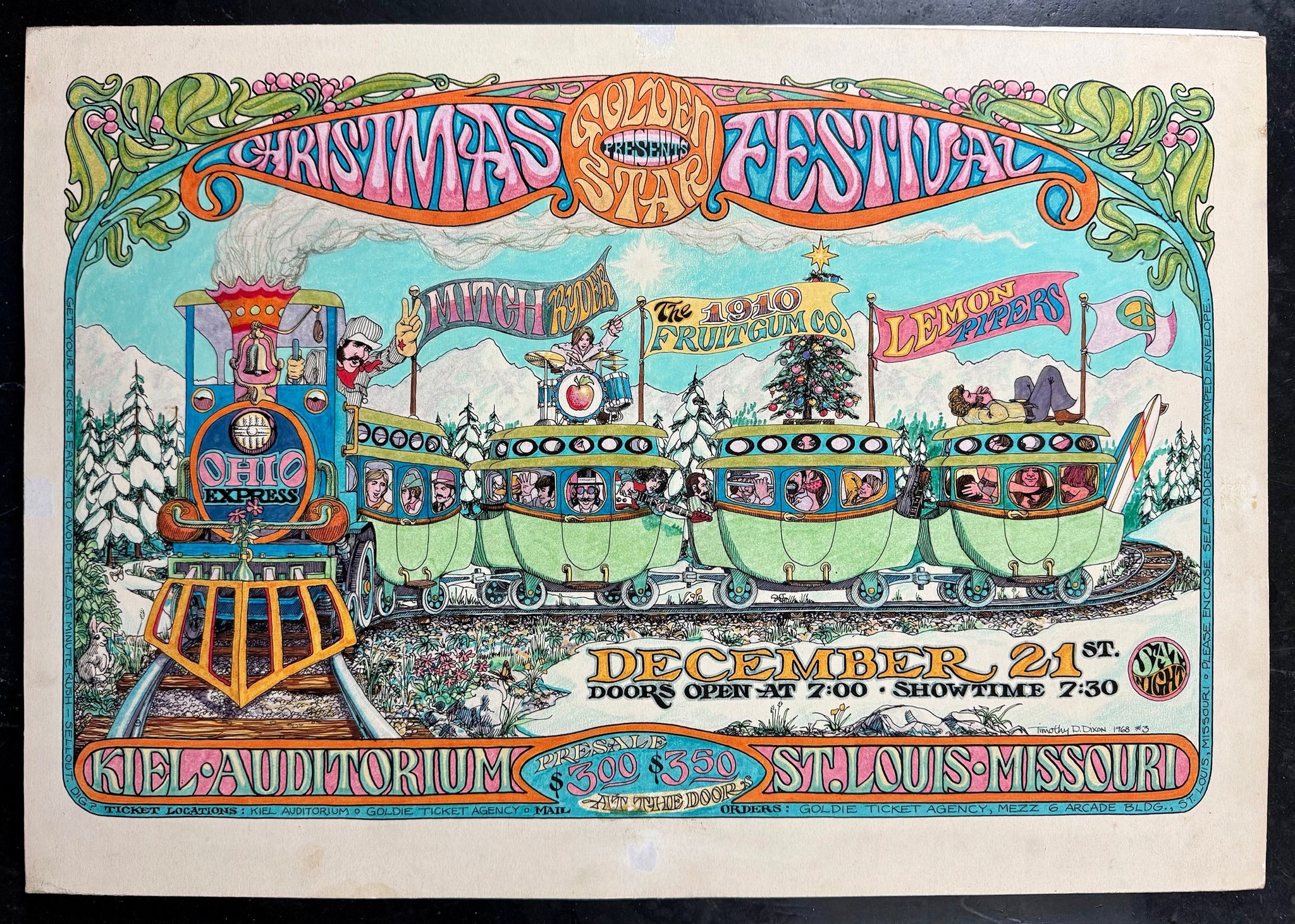 AUCTION - Mitch Ryder - Timothy Dixon - 1968 Original Art - St