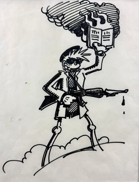 AUCTION - Rick Griffin - Original ZAP Comix Art - Framed Drawing - Near Mint