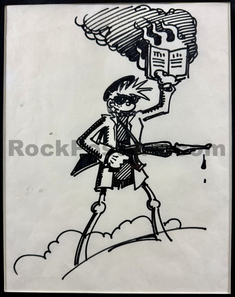AUCTION - Rick Griffin - Original ZAP Comix Art - Framed Drawing - Near Mint