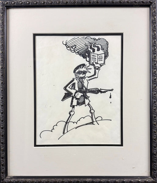 AUCTION - Rick Griffin - Original ZAP Comix Art - Framed Drawing - Near Mint