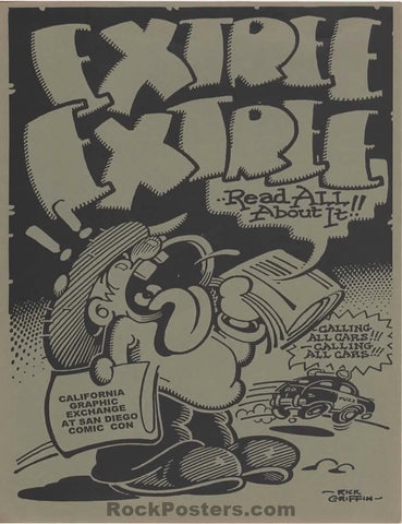 AUCTION - Rick Griffin - 1970s Promo Handbill - Near Mint Minus