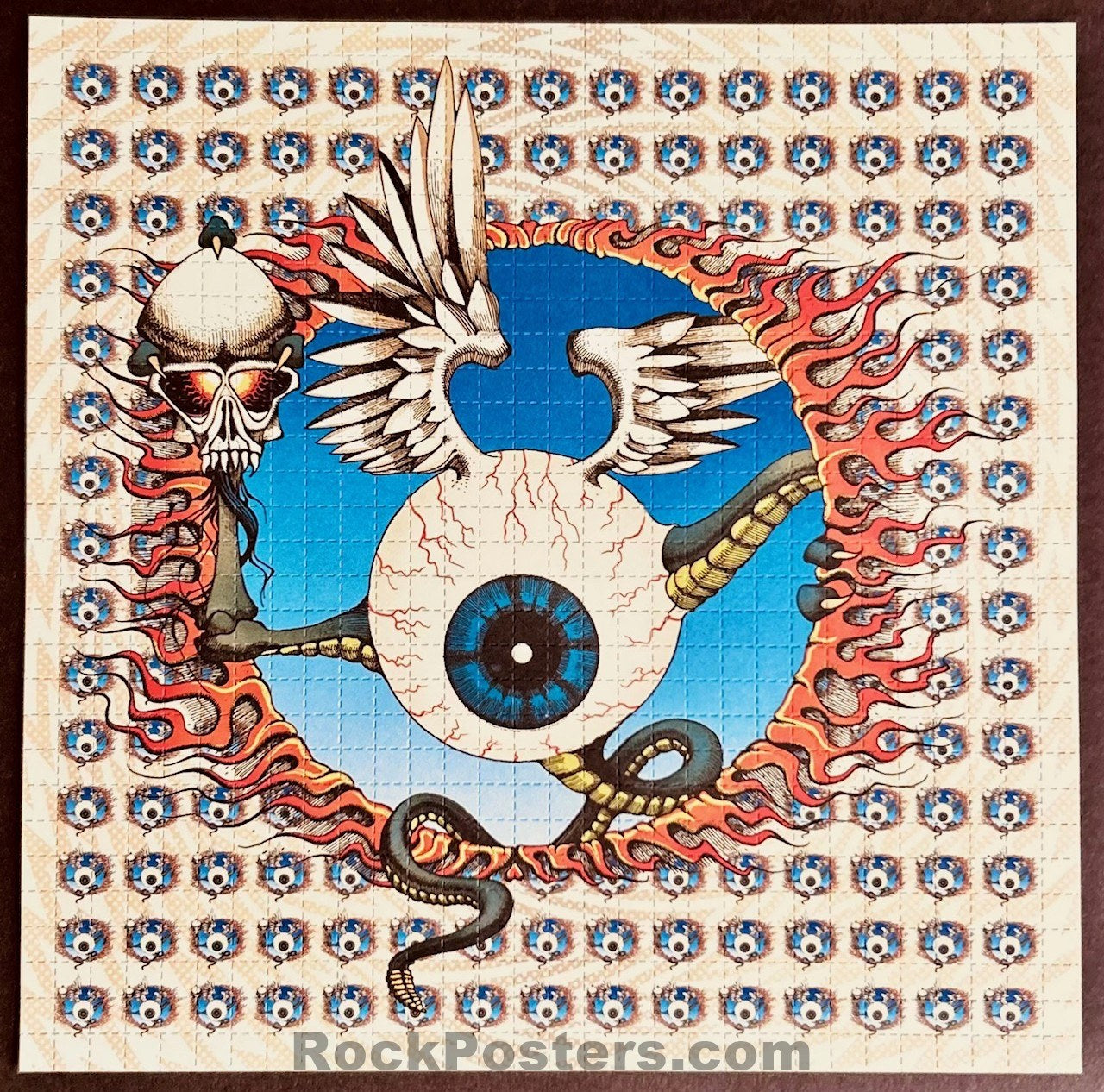 AUCTION - Jimi Hendrix - Flying Eyeball ’24 - Blotter Acid - Rick Griffin - Mint