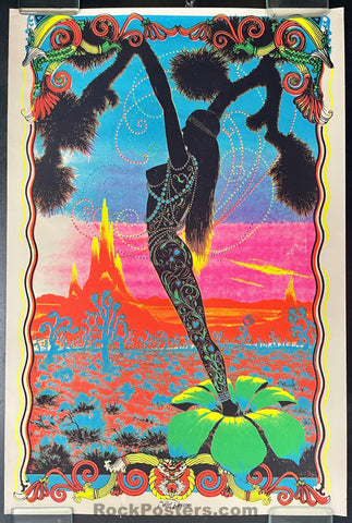 AUCTION - Psychedelic - Desert Blossom - 1960's Head Shop  Poster - Excellent