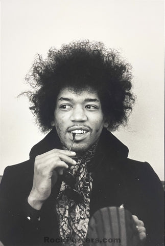 AUCTION - Jimi Hendrix - Linda Eastman - Matted Photograph - Near Mint