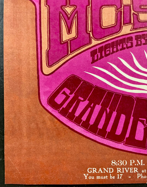 AUCTION - AOR 3.140 - Chambers Bros./MC5 - Gary Grimshaw - 1967 Poster - Grande Ballroom - Near Mint Minus