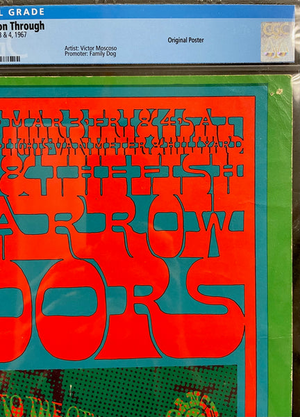 FD-50 - The Doors - Victor Moscoso - 1967 Poster - Avalon Ballroom - CGC Graded 6.0