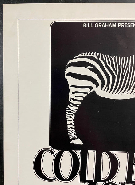 AUCTION - BG-282 - Grateful Dead - "Zebra" - Randy Tuten Signed - 1971 Poster - Winterland - Excellent