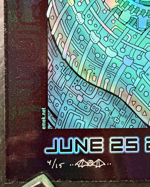 AUCTION - Puscifer - Brooklyn '22 - Green Foil Variant - Edition of 15 - Emek - Near Mint