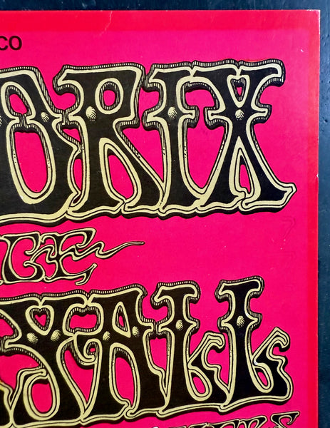 AUCTION - BG-105-RP-2 - Jimi Hendrix - Rick Griffin - 1968 Poster - Fillmore/Winterland - Excellent