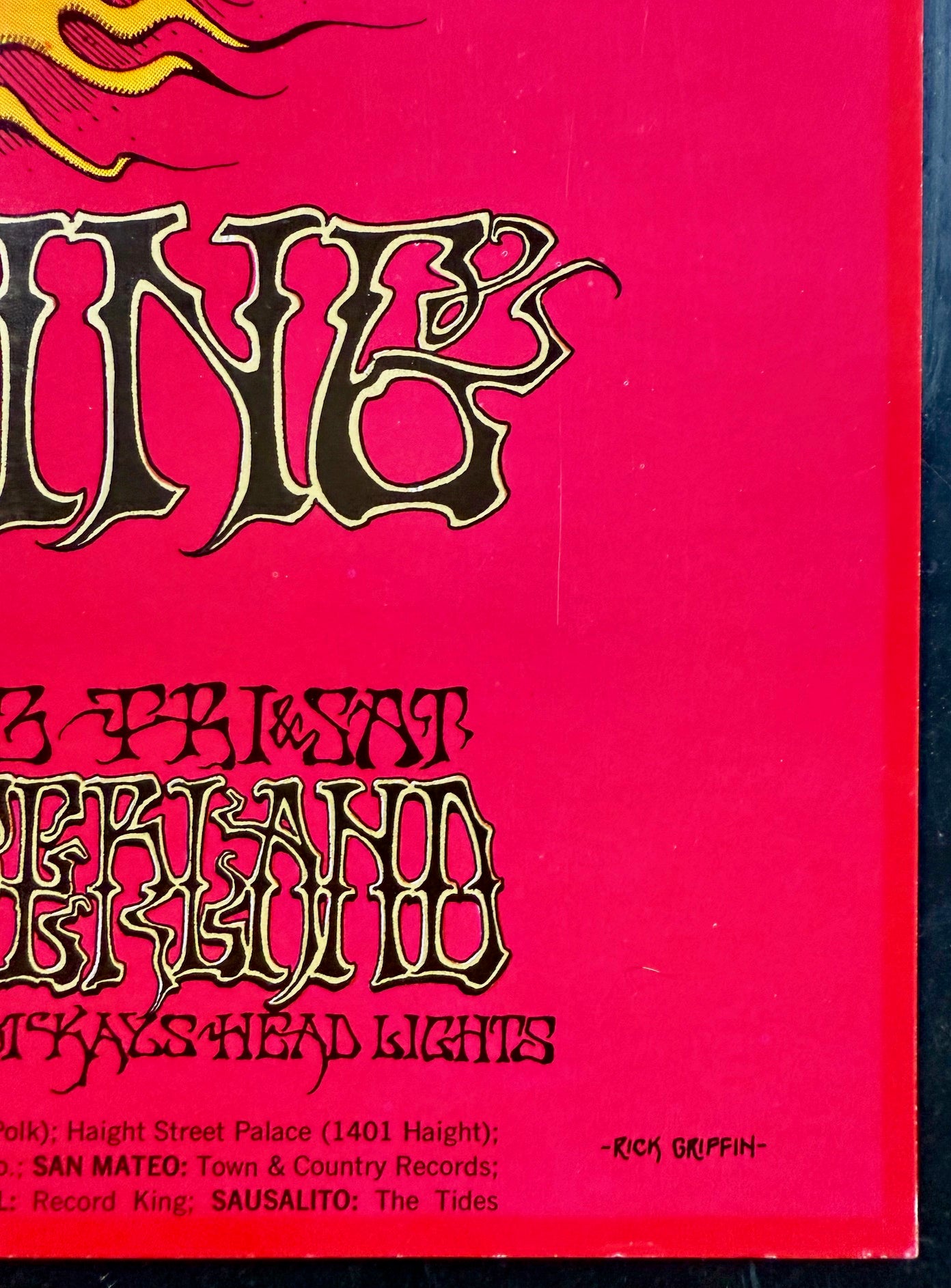 AUCTION - BG-105-RP-2 - Jimi Hendrix - Rick Griffin - 1968 Poster