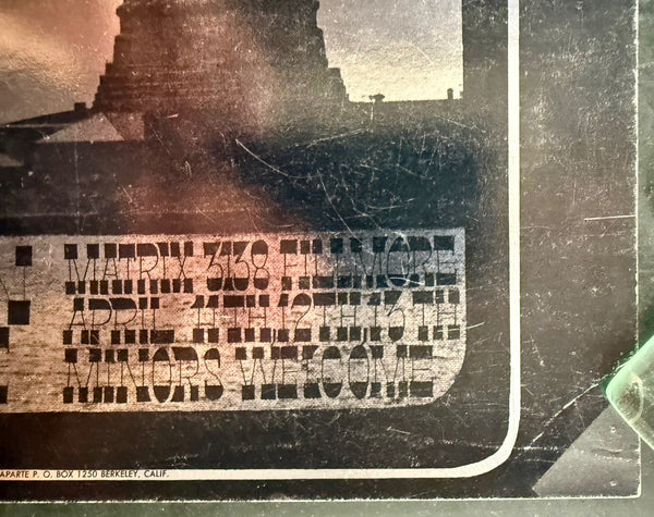 AUCTION - Jefferson Airplane - Rick Griffin - 1967 Poster - The Matrix - Excellent