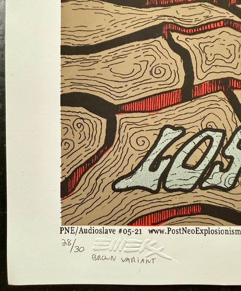 AUCTION - Audioslave - Los Angeles '05 - Brown Variant - Edition of 30 - Emek - Near Mint Minus