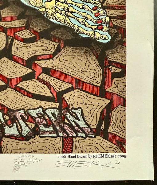 AUCTION - Audioslave - Los Angeles '05 - Brown Variant - Edition of 30 - Emek - Near Mint Minus