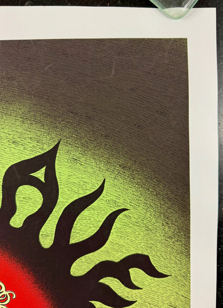 AUCTION - Audioslave - Los Angeles '05 - Green/Orange Variant - Edition of 16 - Emek - Excellent