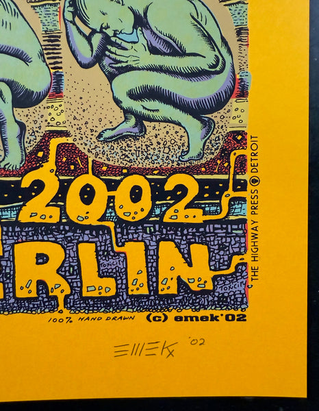 AUCTION - System of a Down - Berlin '02 - Yellow Variant Edition - Emek - Near Mint